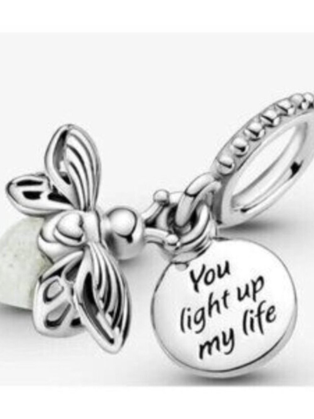 Glow in the dark Firefly Charm, Charms for Pandora Bracelet, Girl Dangle Charm